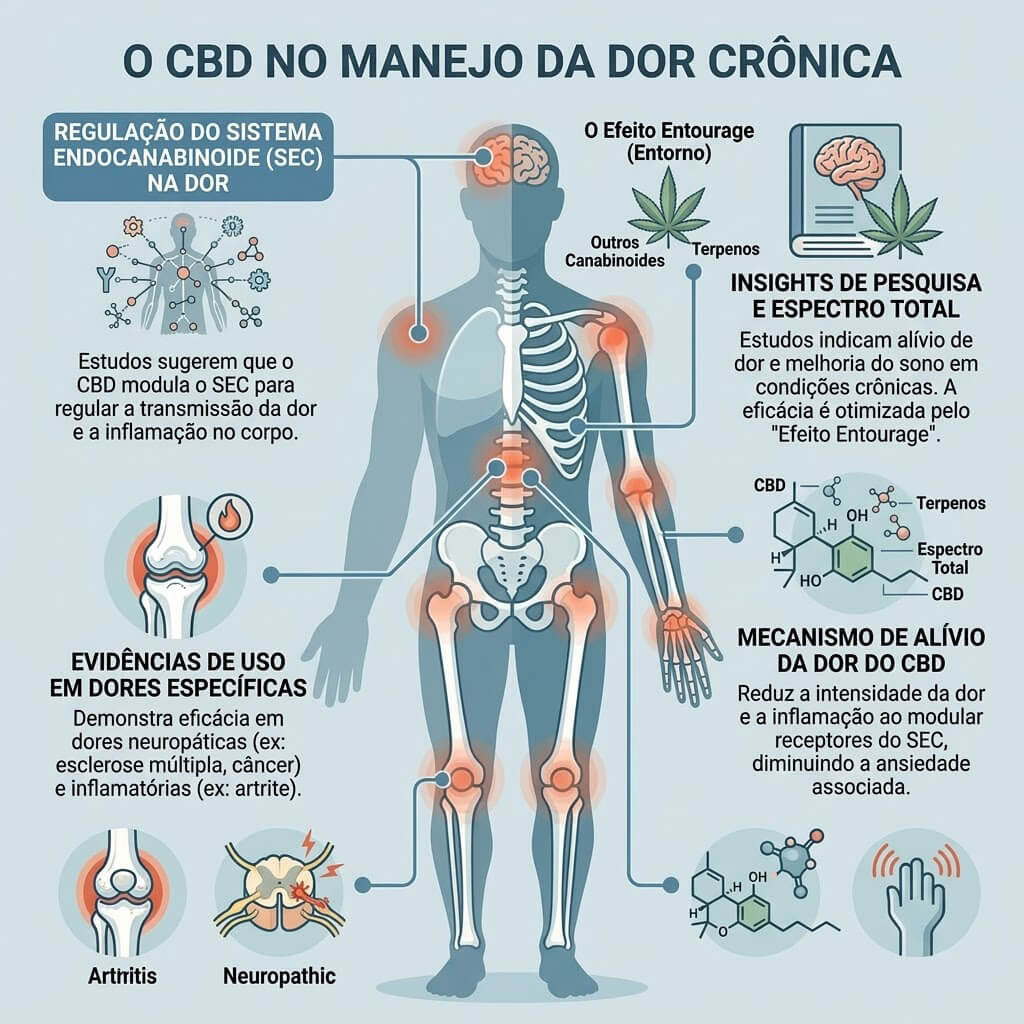 Infográfico: O CBD no Manejo da Dor Crônica
